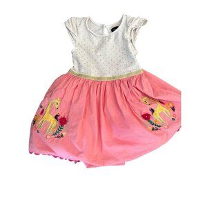 Cynthia Rowley Little Girl Toddler Tutu‎ Dres Giraffes Polka Dots Pink Size 3T